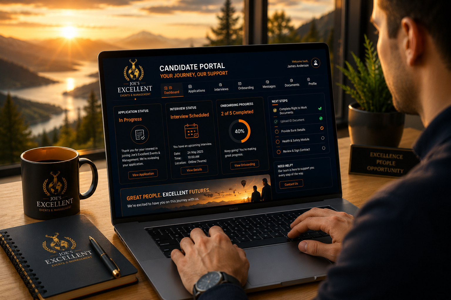 Candidate portal access and recruitment updates