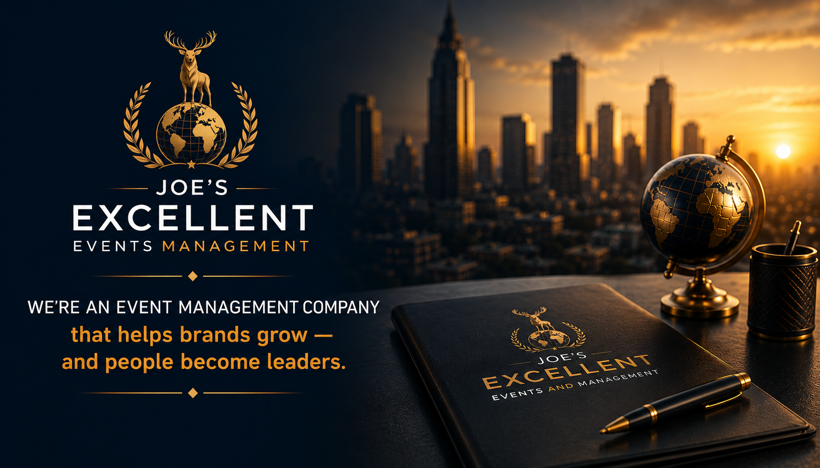 Joe's Excellent Events & Management Banner